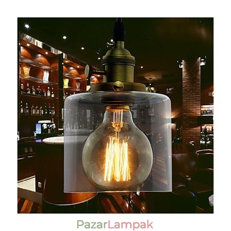 Üveg sárgaréz Retro Vintage Industrial ART Cafe Garázs függőlámpa Üveg sárgaréz Retro Vintage Industrial ART Cafe Garázs függőlámpa