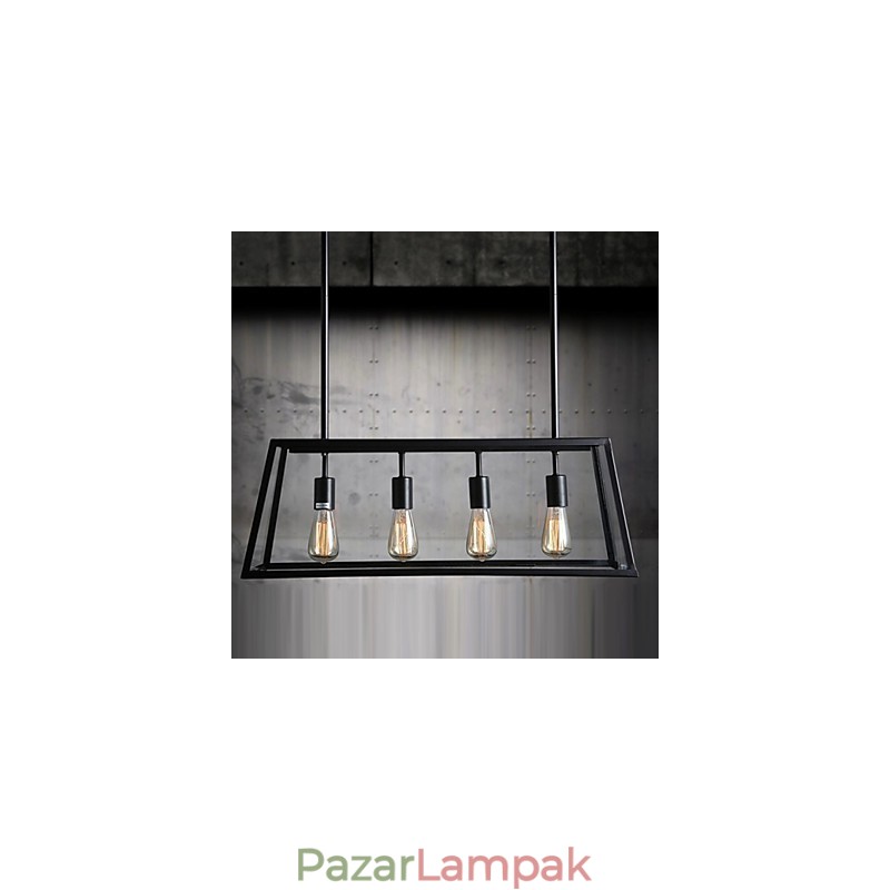 Rusztikus Lodge mini stílusú galvanizált fém csillár