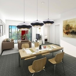 9W Modern repülő csészealj Design Kiváló minőségű Pendant Light Cafe