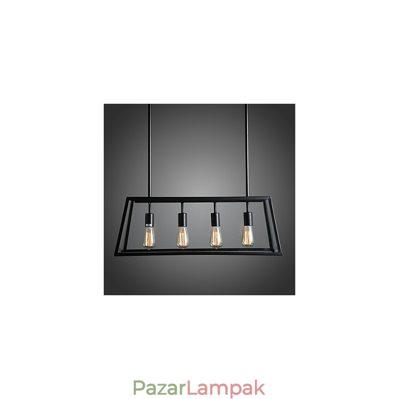 Rusztikus Lodge mini stílusú galvanizált fém csillár