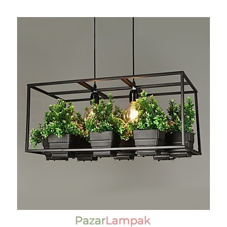 Modern, kortárs dekoratív kivitelű függőlámpa (növényeket nem tartalmaz) Modern, kortárs dekoratív kivitelű függőlámpa (növényeket nem tartalmaz)