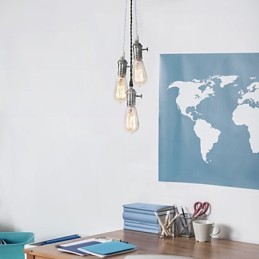 Hagyományos klasszikus vintage mini stílusú fém függőlámpa