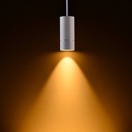 GE 05032 8W 136mm 1 Light Mini függőlámpa porított fehér alumíniummal