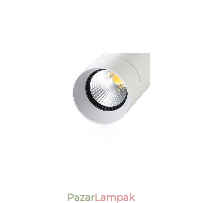 GE 05032 8W 136mm 1 Light Mini függőlámpa porított fehér alumíniummal