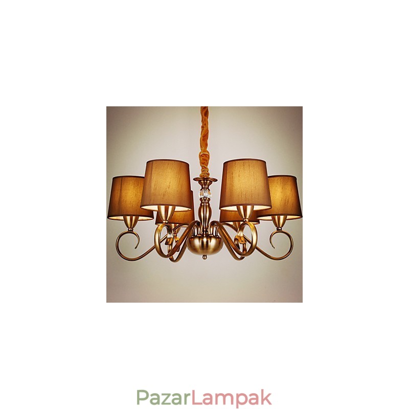 Rusztikus Lodge Vintage mini stílusú galvanizált fém csillár