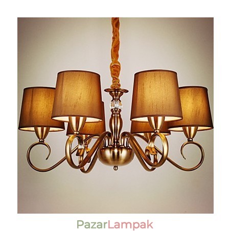 Rusztikus Lodge Vintage mini stílusú galvanizált fém csillár