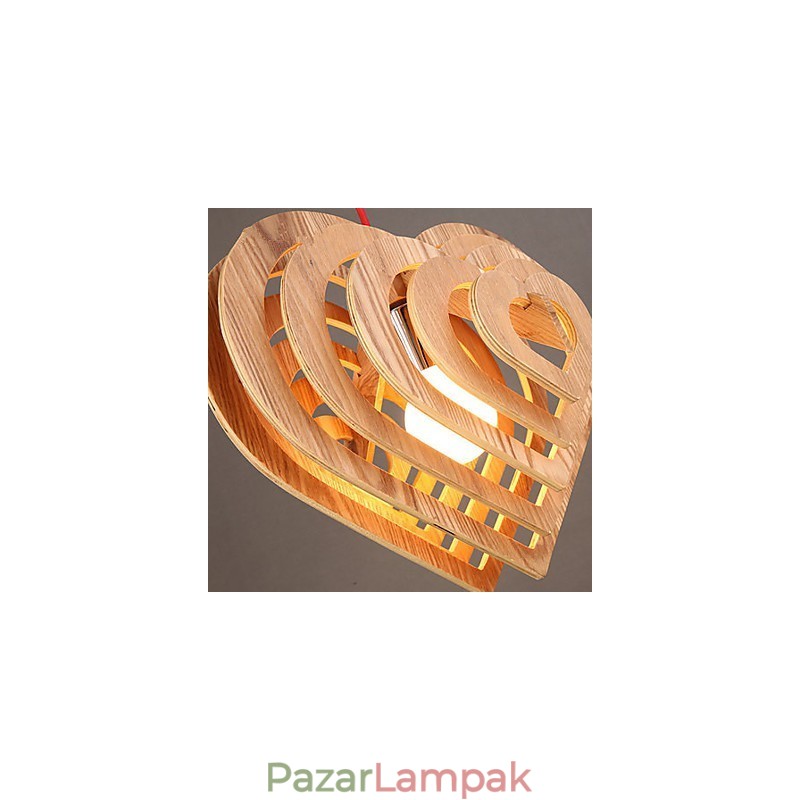Csillár mini stílusú lámpás fa bambusz
