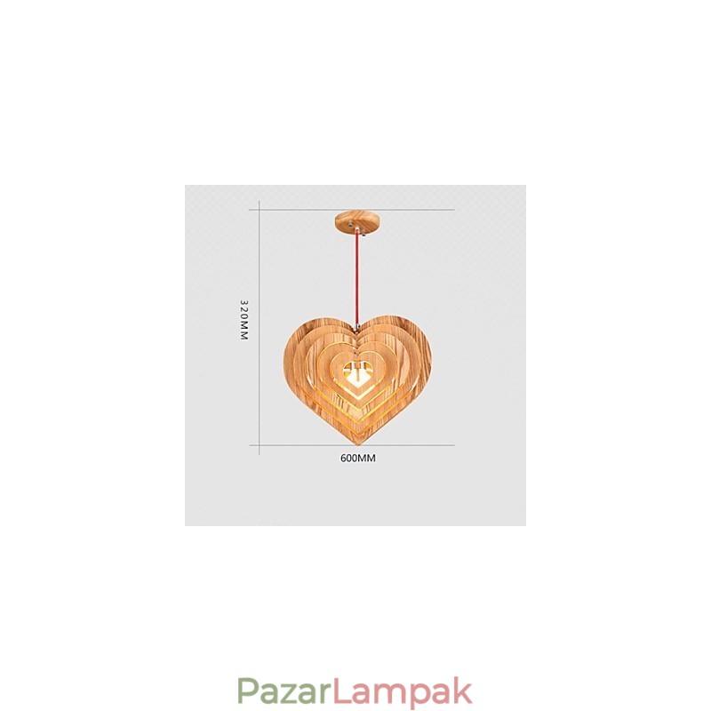 Csillár mini stílusú lámpás fa bambusz