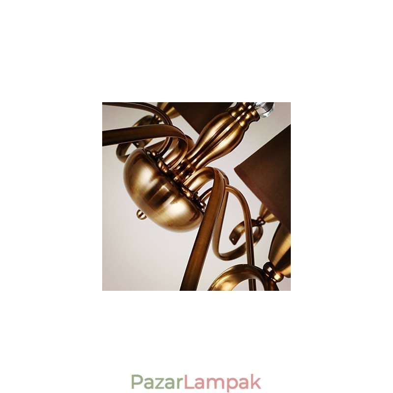 Rusztikus Lodge Vintage mini stílusú galvanizált fém csillár