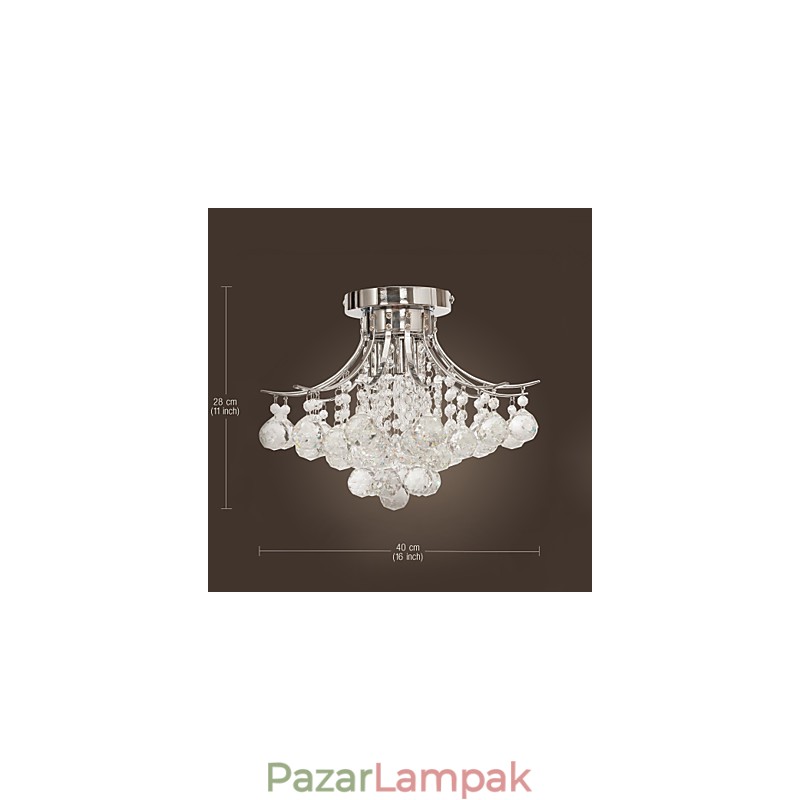 Csillár Modern Crystal 3 lámpák