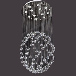 Modern, modern Crystal króm fém süllyesztett tartó