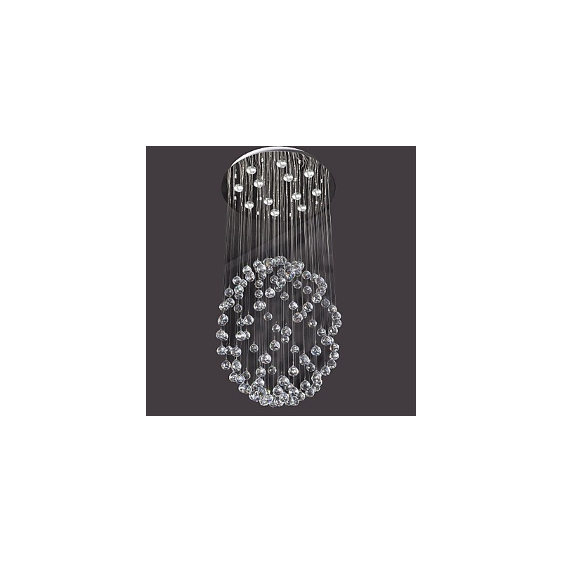 Modern, modern Crystal króm fém süllyesztett tartó