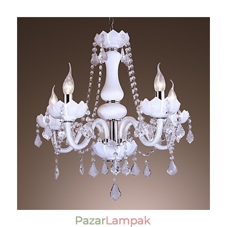 Modern európai stílusú luxus jade kristályüveg csillár Modern európai stílusú luxus jade kristályüveg csillár