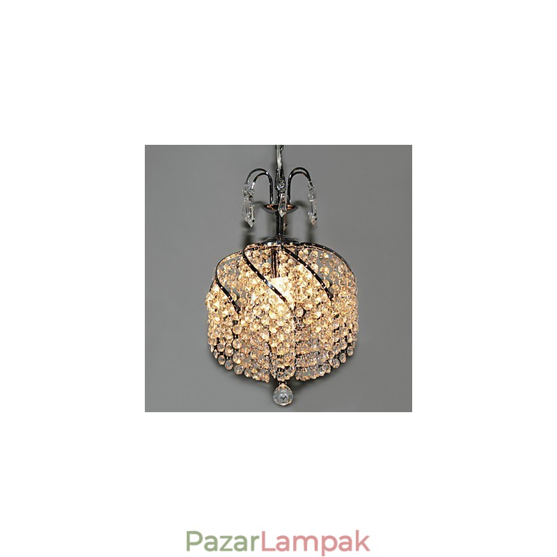 Stílusos kristályfüggő lámpa 1 lámpával