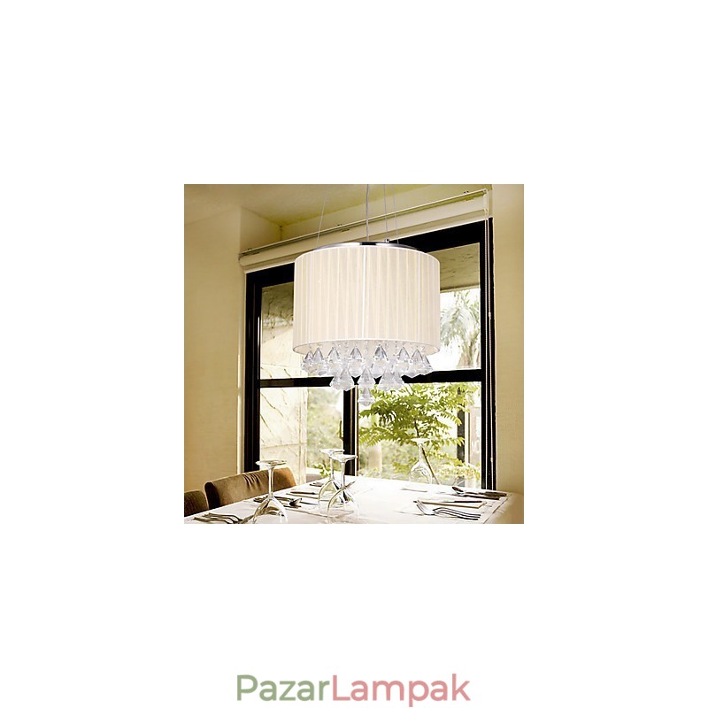 Elegáns kristály függőlámpa 4 lámpával