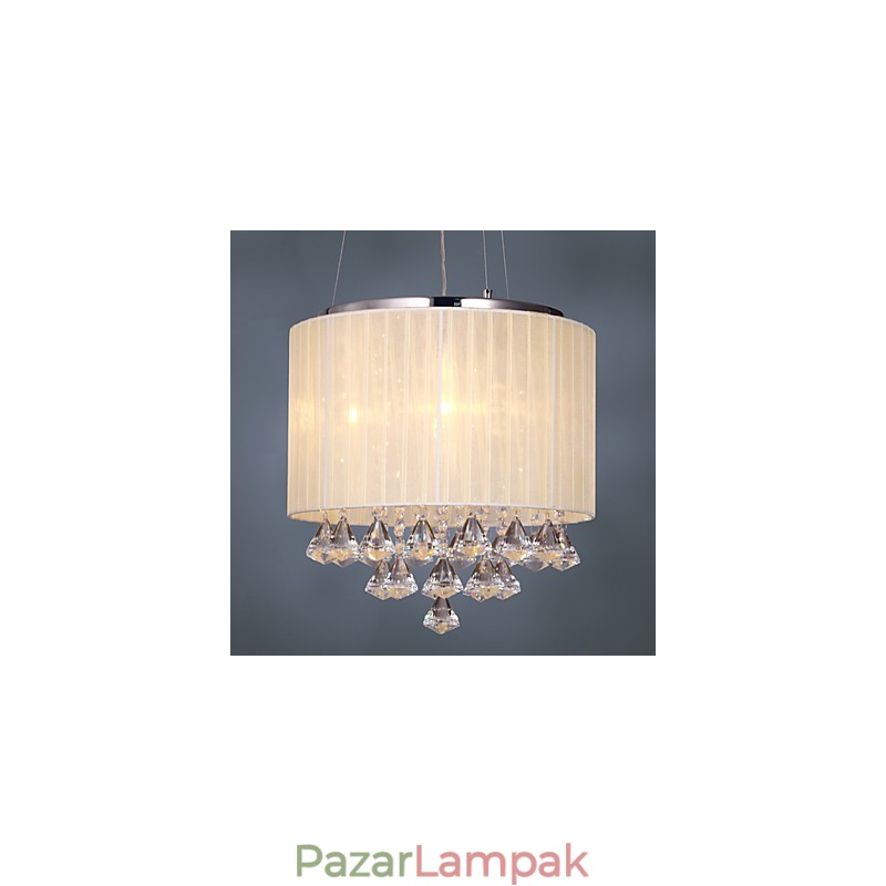 Elegáns kristály függőlámpa 4 lámpával