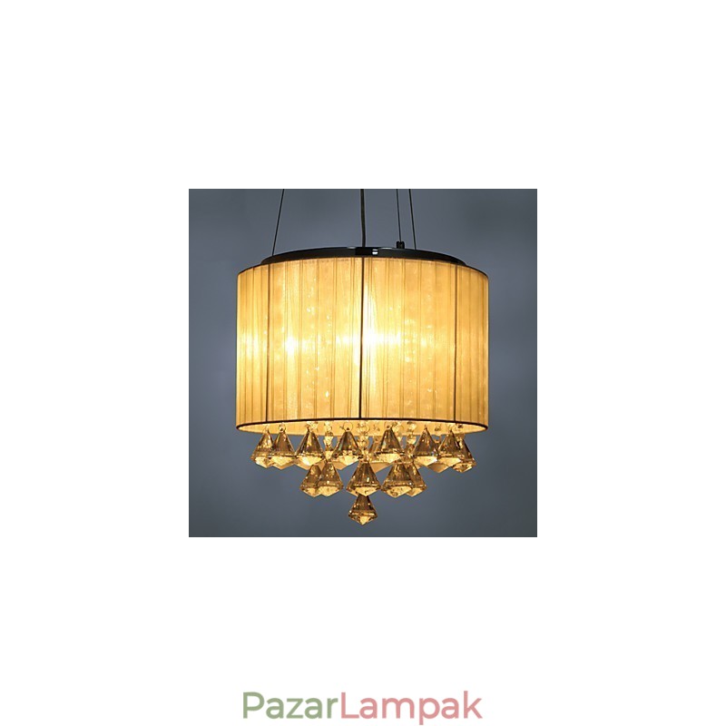 Elegáns kristály függőlámpa 4 lámpával