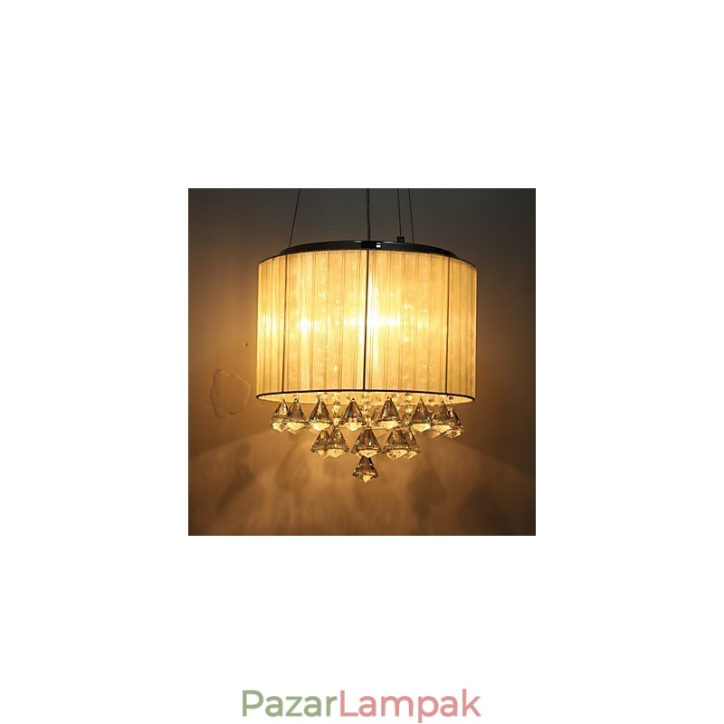 Elegáns kristály függőlámpa 4 lámpával