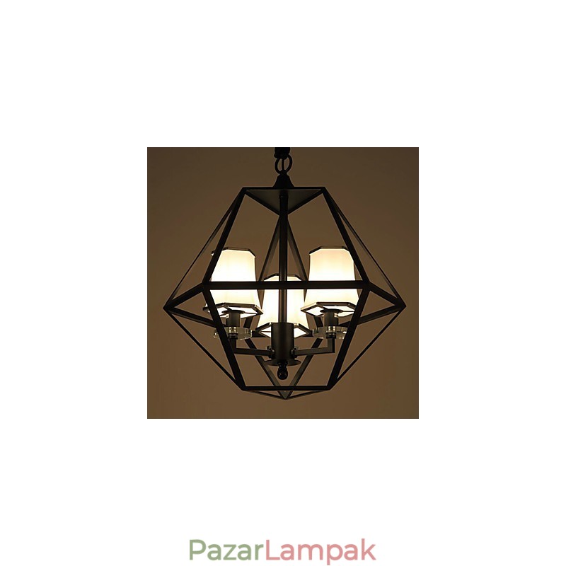 Függő lámpák 3 lámpák Country Outdoors Fém