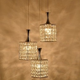 3 Lights Fémváz K9 Crystal Csillár Droplight Send Izzó