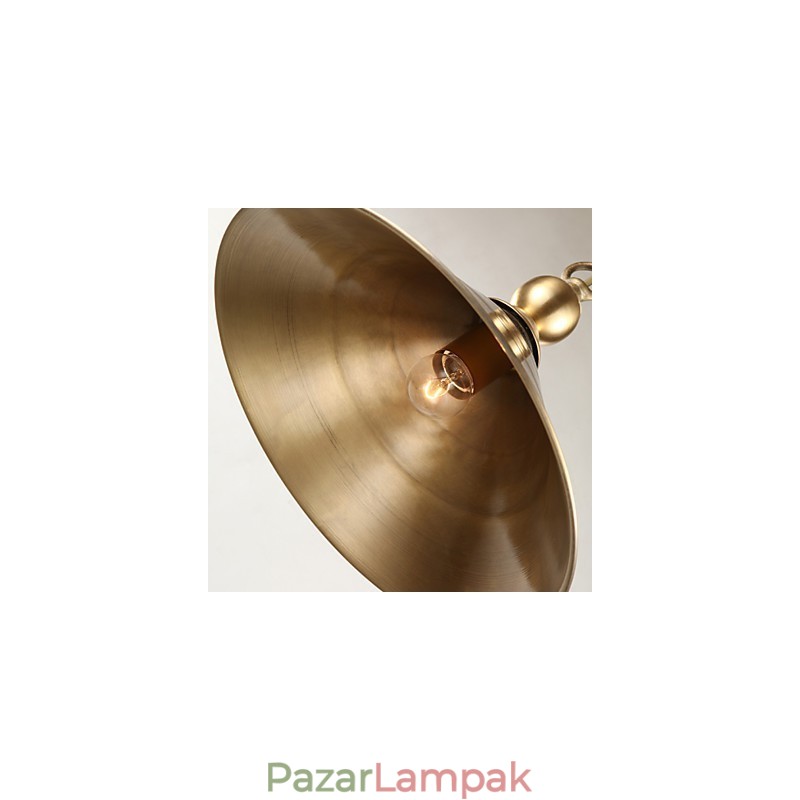 Tiszta sárgaréz függőlámpa mini stílusú, hagyományos klasszikus fém