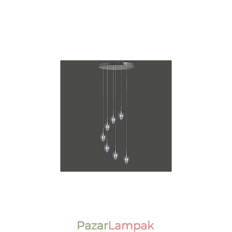 Modern, modern, hagyományos klasszikus dobos krómozott fém függőlámpa