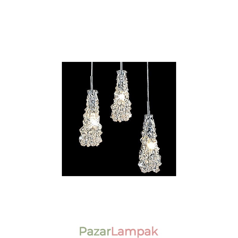 Tradition Classic átlátszó üveg 3 Light csillár