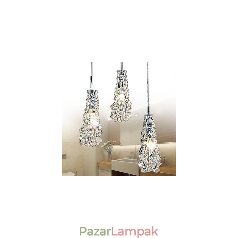 Tradition Classic átlátszó üveg 3 Light csillár