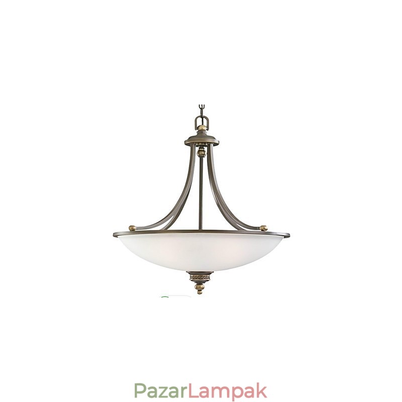 Rusztikus Lodge bronz fém függőlámpa