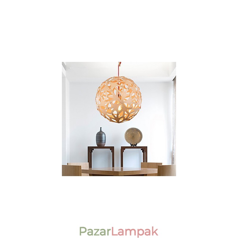 Csillár mini stílusú lámpás fa bambusz