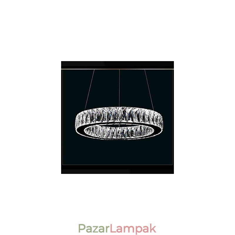 Kristály csillár világítás Modern, egygyűrűs K9 nagy kristály beltéri mennyezeti lámpatestek
