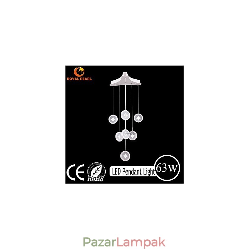 63 W-os függőlámpa Modern otthoni dekorációs világítás