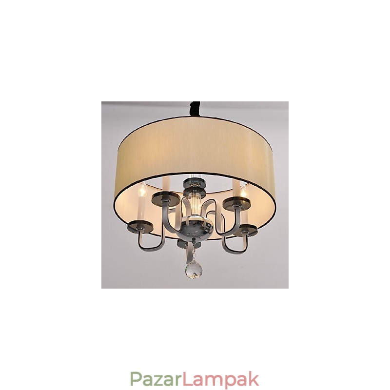Modern, modern kristály króm fém függőlámpa