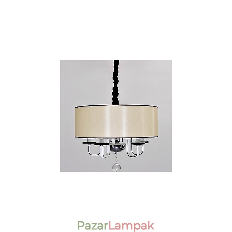 Modern, modern kristály króm fém függőlámpa