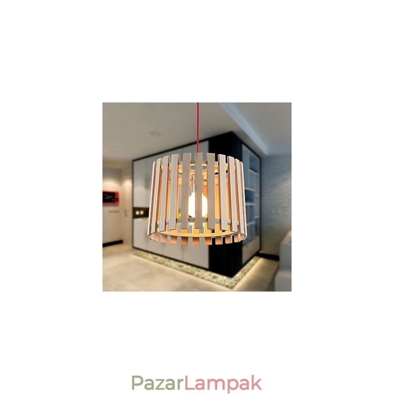 Függesztett lámpák mini stílusú, modern kortárs fa