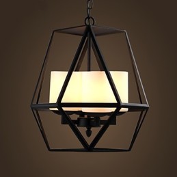 Csúcsszintű Americange Vintage fekete Iron Lamp Modern Chandelier Chandelier 4 lámpa