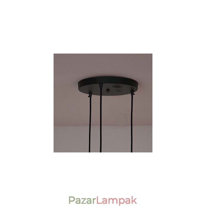 Vintage 3 világos medál vas árnyalatban