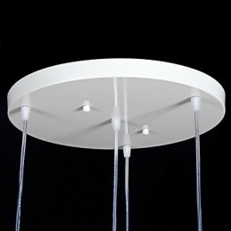 Fehér medál négy lámpa mintás üvegernyő kézzel aranyozott európai retro klasszikus