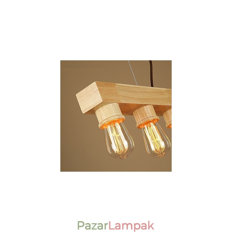 Függesztett lámpák Country Fa bambusz