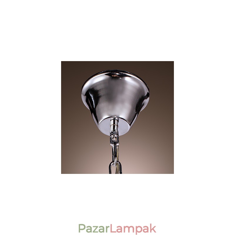 Modern, modern kristály mini stílusú, galvanizált fém függőlámpa