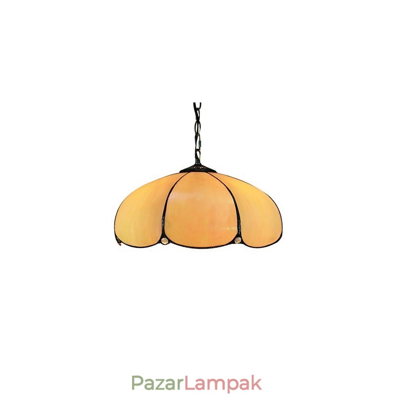 2 világos függőlámpa narancssárga színben