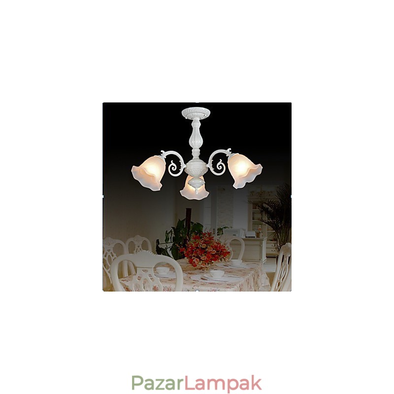 Falba szerelhető Three Lights White European Retro Classic
