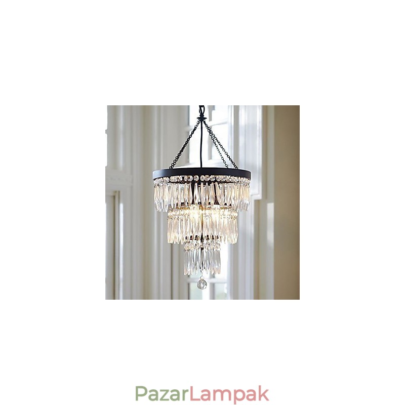 Medál 3 Light Modern elegáns fémkristály festmény