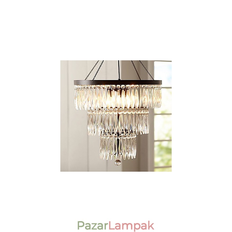 Medál 3 Light Modern elegáns fémkristály festmény