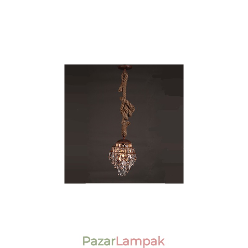 Retro lounge Kender ipari szélutánzat kristálycsillár