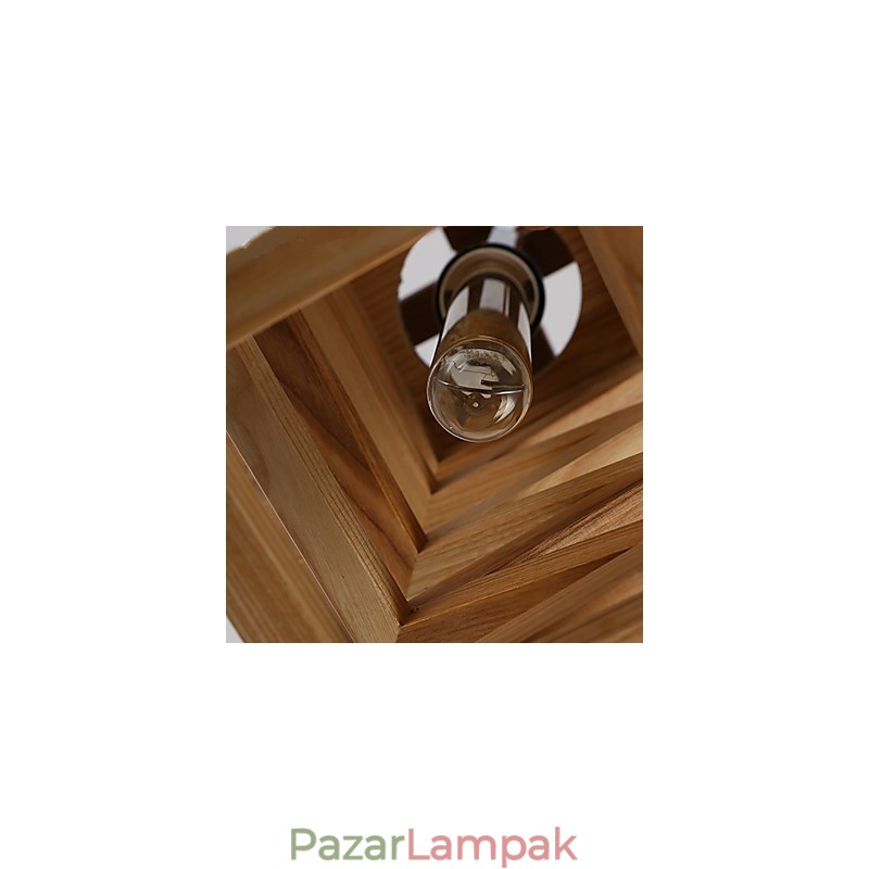 Függesztett lámpák Country fa bambusz