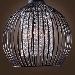 Modern, kortárs lámpás, kristály mini stílusú, galvanizált függőlámpa
