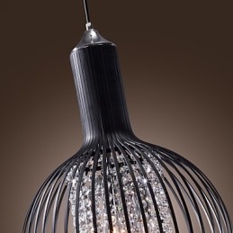 Modern, kortárs lámpás, kristály mini stílusú, galvanizált függőlámpa