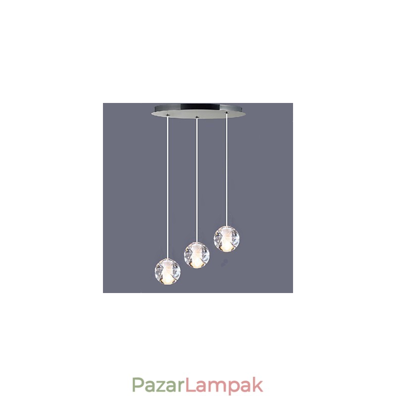 Kristályüveg csillár jégeső 3B