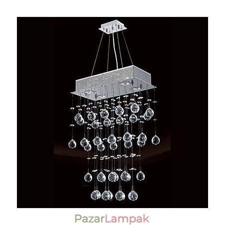 Modern, modern kristály mini stílusú galvanizált csillár süllyesztett tartó Modern, modern kristály mini stílusú galvanizált csillár süllyesztett tartó